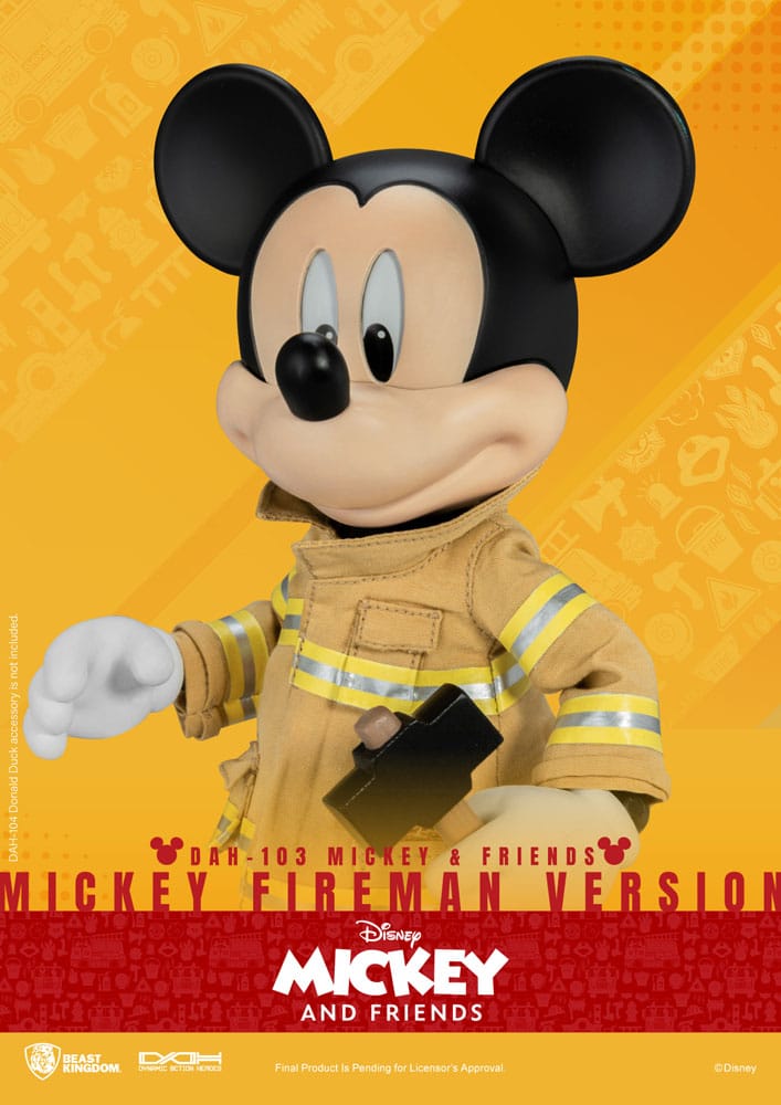 Mickey & Friends Dynamic 8ction Heroes Action Figure 1/9 Mickey Fireman Ver. 24 cm 6 Mickey & Friends Dynamic 8ction Heroes Action Figure 1/9 Mickey Fireman Ver. 24 cm - Bilde 6