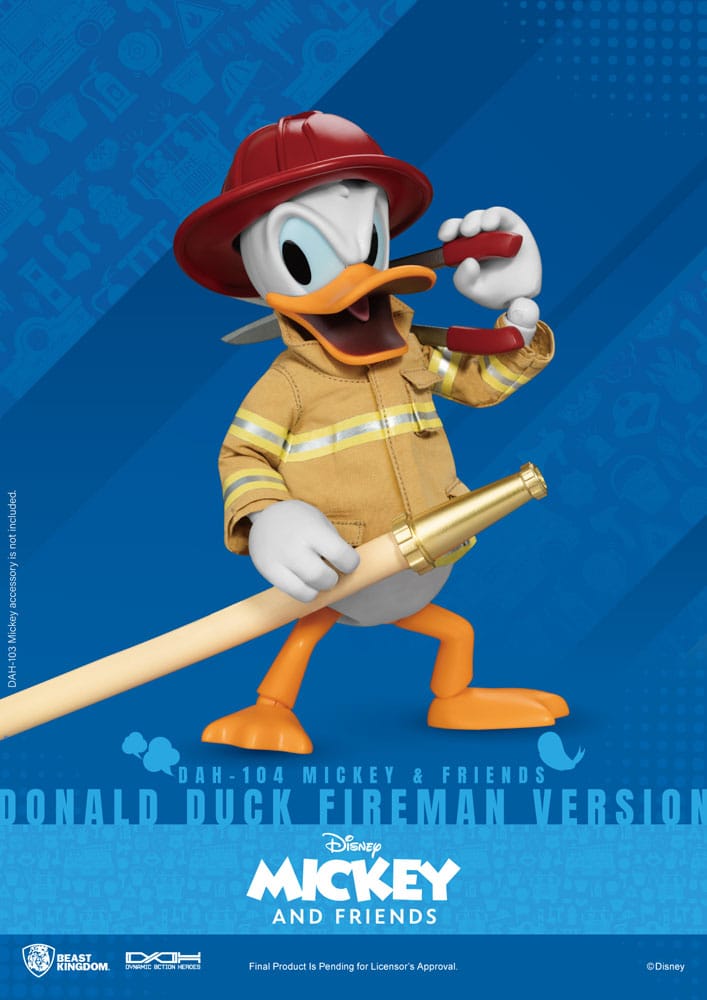 Mickey & Friends Dynamic 8ction Heroes Action Figure 1/9 Donald Duck Fireman Ver. 24 cm 2 Mickey & Friends Dynamic 8ction Heroes Action Figure 1/9 Donald Duck Fireman Ver. 24 cm - Bilde 2