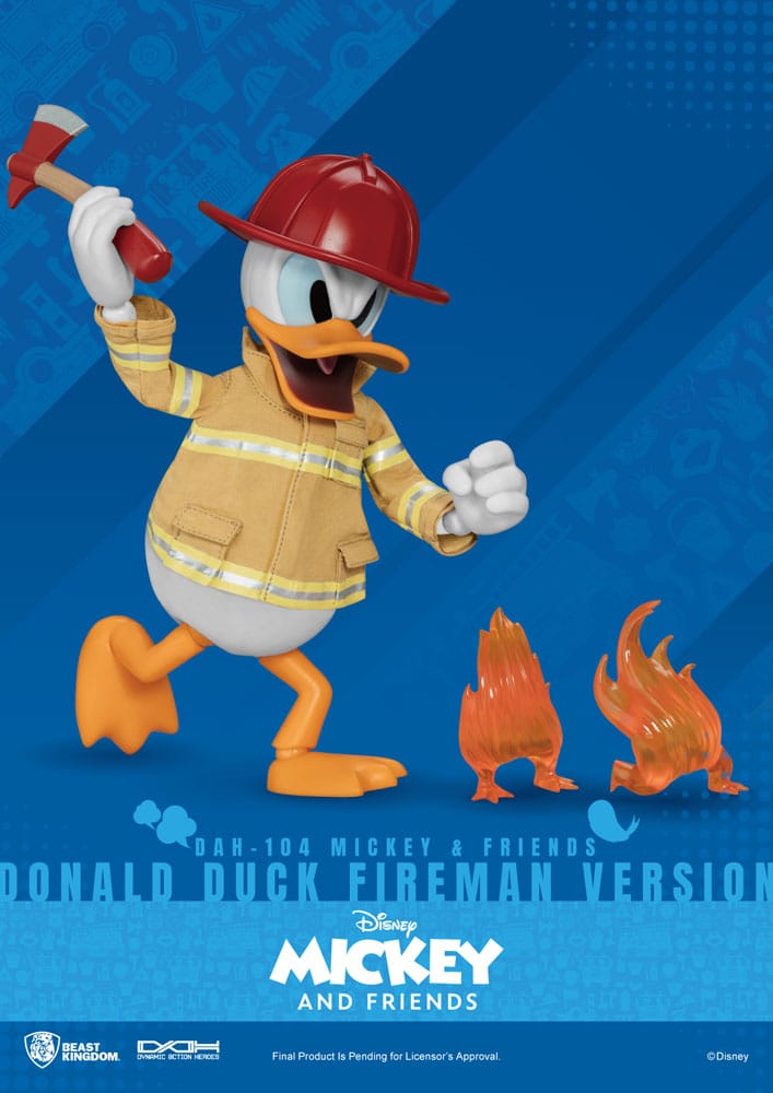Mickey & Friends Dynamic 8ction Heroes Action Figure 1/9 Donald Duck Fireman Ver. 24 cm 3 Mickey & Friends Dynamic 8ction Heroes Action Figure 1/9 Donald Duck Fireman Ver. 24 cm - Bilde 3
