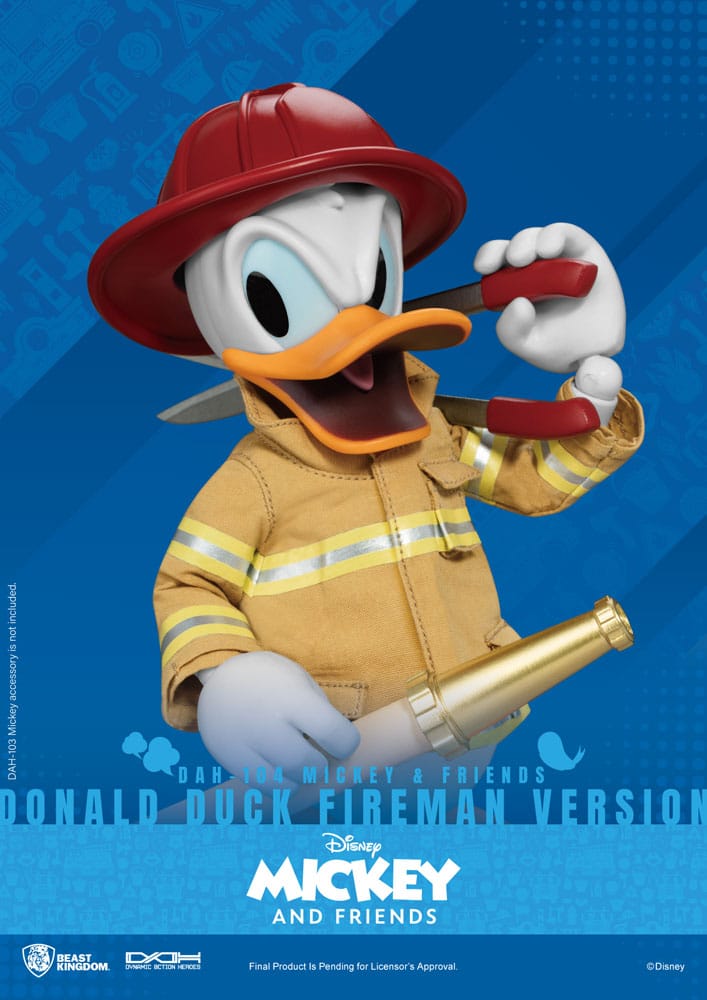 Mickey & Friends Dynamic 8ction Heroes Action Figure 1/9 Donald Duck Fireman Ver. 24 cm 5 Mickey & Friends Dynamic 8ction Heroes Action Figure 1/9 Donald Duck Fireman Ver. 24 cm - Bilde 5