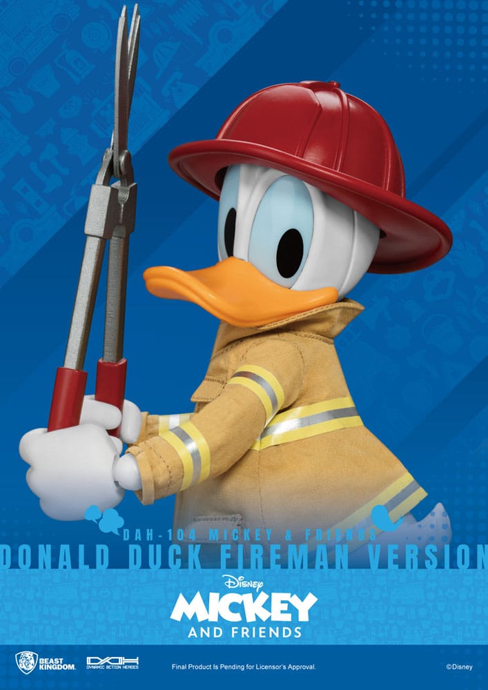Mickey & Friends Dynamic 8ction Heroes Action Figure 1/9 Donald Duck Fireman Ver. 24 cm 6 Mickey & Friends Dynamic 8ction Heroes Action Figure 1/9 Donald Duck Fireman Ver. 24 cm - Bilde 6