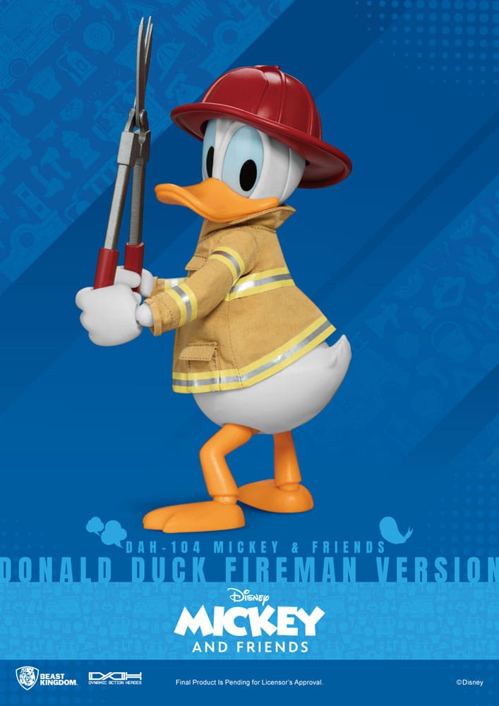 Mickey & Friends Dynamic 8ction Heroes Action Figure 1/9 Donald Duck Fireman Ver. 24 cm 1 Mickey & Friends Dynamic 8ction Heroes Action Figure 1/9 Donald Duck Fireman Ver. 24 cm