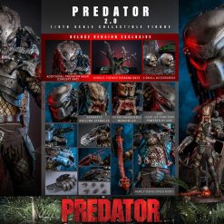 Predator Movie Masterpiece Action Figure 1/6 Predator (2.0) Deluxe Version 34 cm