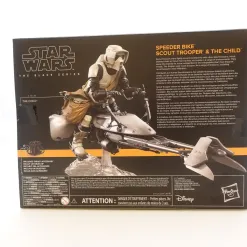Star Wars The Black Series Star Wars: The Mandalorian Speeder Bike Scout Trooper & The Child