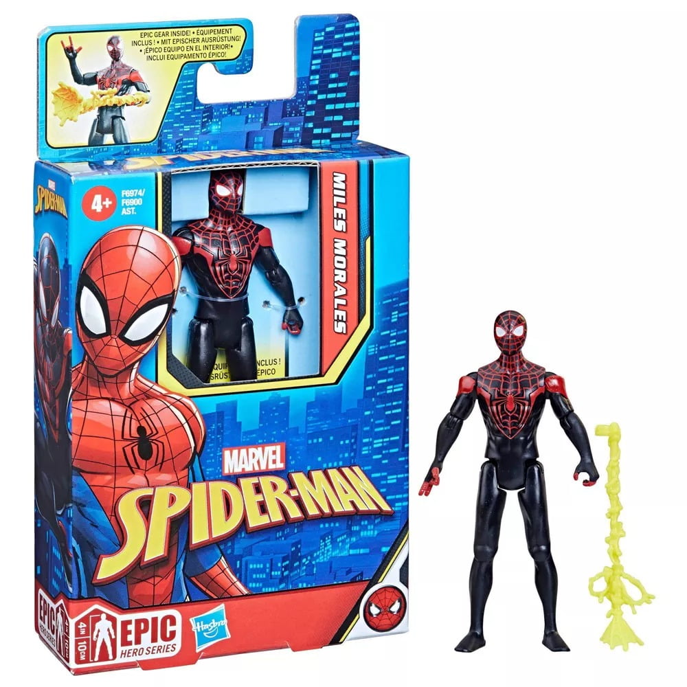Spider-man Epic Hero Series Miles Morales 4-Inch Action Figure 1 Spider-man Epic Hero Series Miles Morales 4-Inch Action Figure
