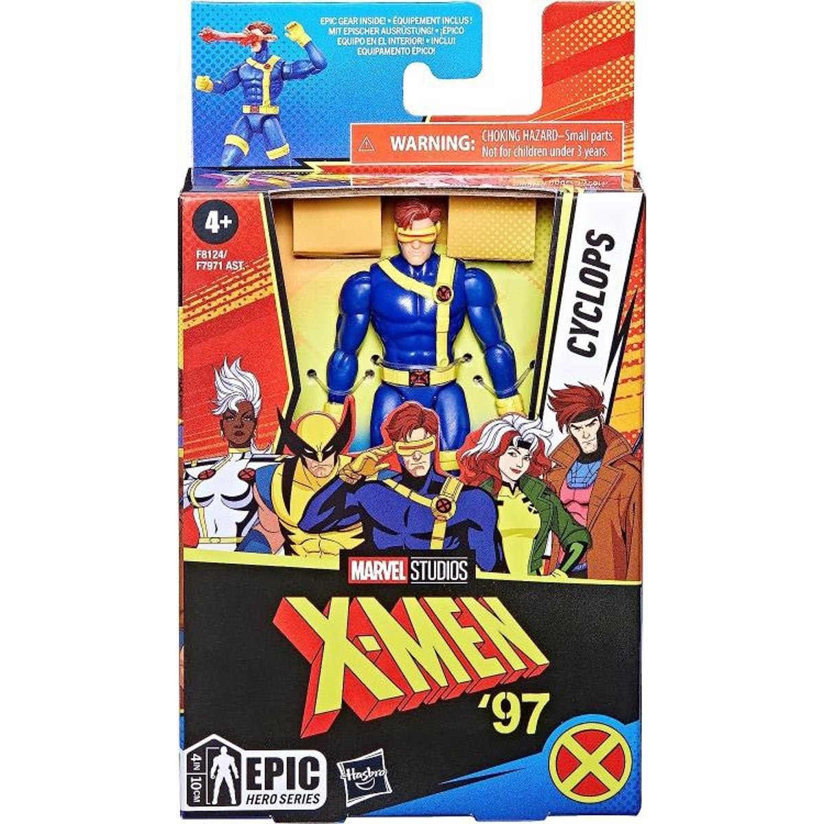 X-Men '97 Epic Hero Series Cyclops 4-Inch Action Figure 4 X-Men '97 Epic Hero Series Cyclops 4-Inch Action Figure - Bilde 4