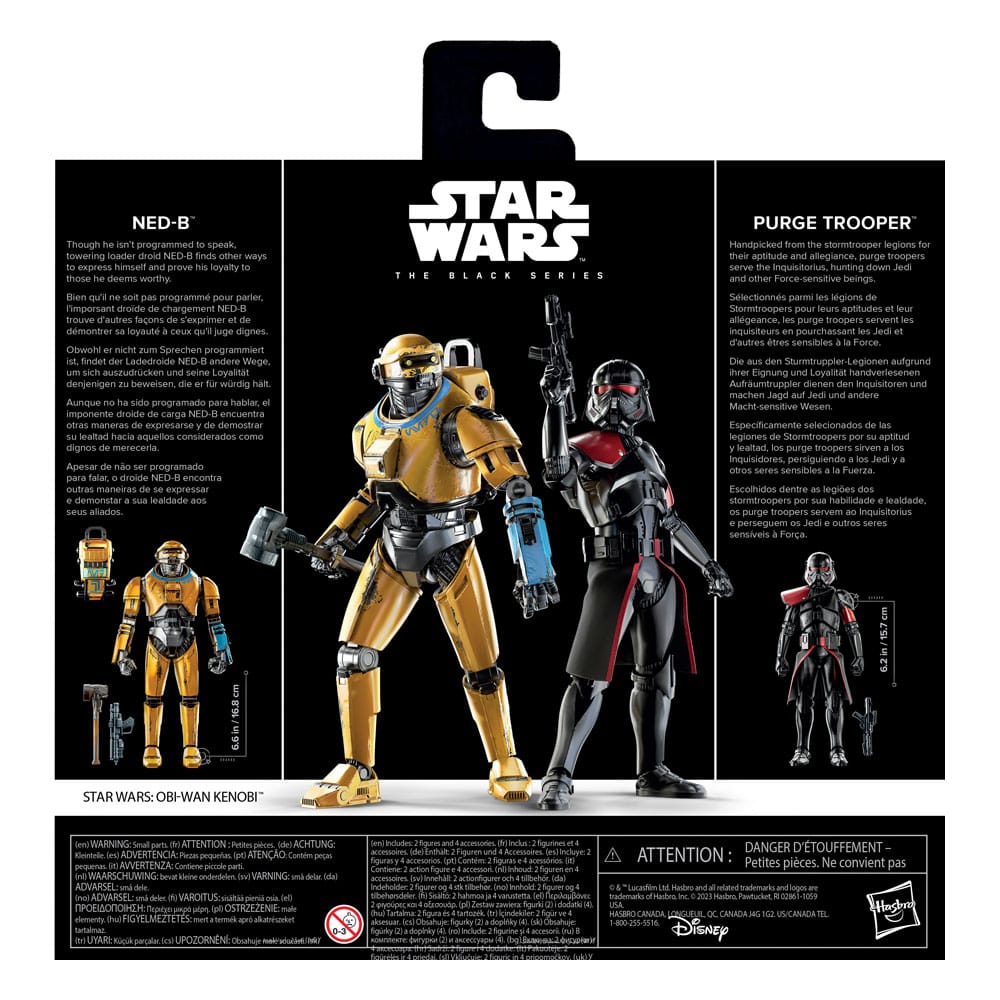 Star Wars: Obi-Wan Kenobi Black Series Action Figure 2-Pack NED-B & Purge Trooper Exclusive 15 cm 11 Star Wars: Obi-Wan Kenobi Black Series Action Figure 2-Pack NED-B & Purge Trooper Exclusive 15 cm - Bilde 11