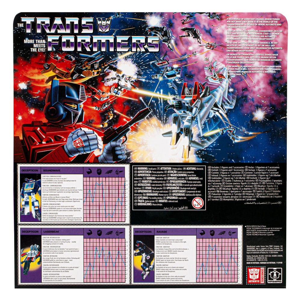 The Transformers Retro G1 Action Figure Decepticon Communicator Soundwave with Laserbeak & Ravage 18 cm 5 The Transformers Retro G1 Action Figure Decepticon Communicator Soundwave with Laserbeak & Ravage 18 cm - Bilde 5