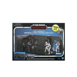 Star Wars: The Mandalorian Vintage Collection Moff Gideons Imperial Light Cruiser Hallway with Mandalorian Privateer Figure 10 cm