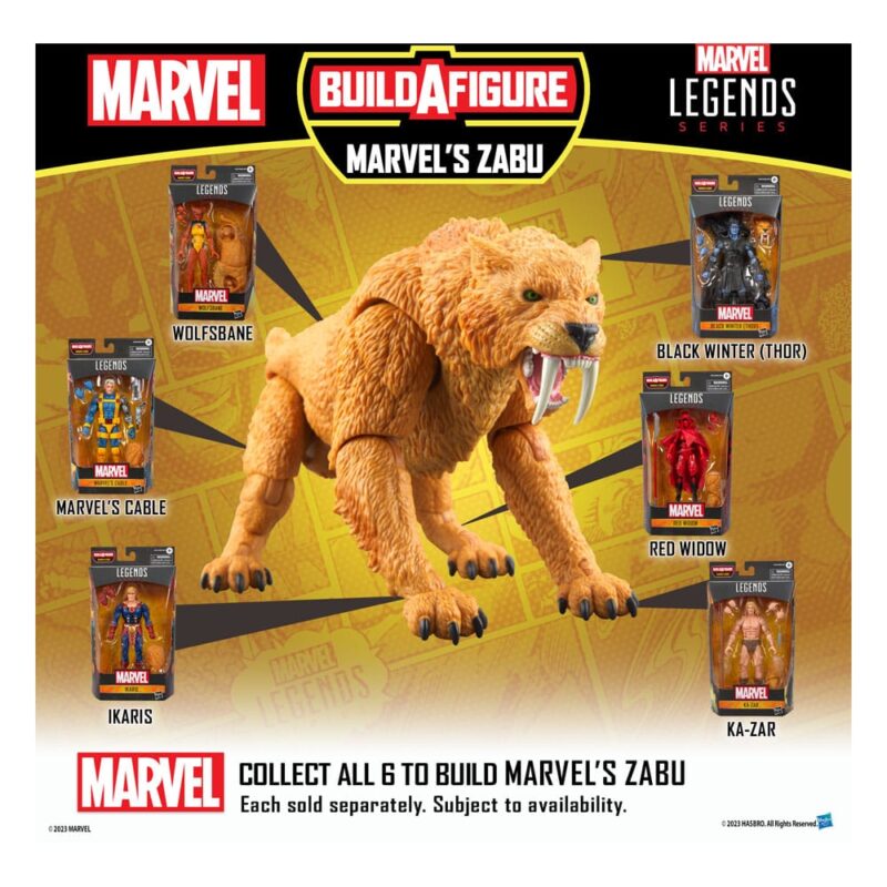 Ny Marvel Legends Build-A-Figure Wave - Zabu 3 Ny Marvel Legends Build-A-Figure Wave - Zabu