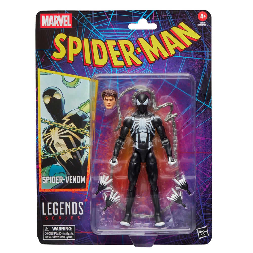 Spider-Man Marvel Legends Retro Actionfigur Spider-Venom 15 cm 13 Spider-Man Marvel Legends Retro Actionfigur Spider-Venom 15 cm - Bilde 13