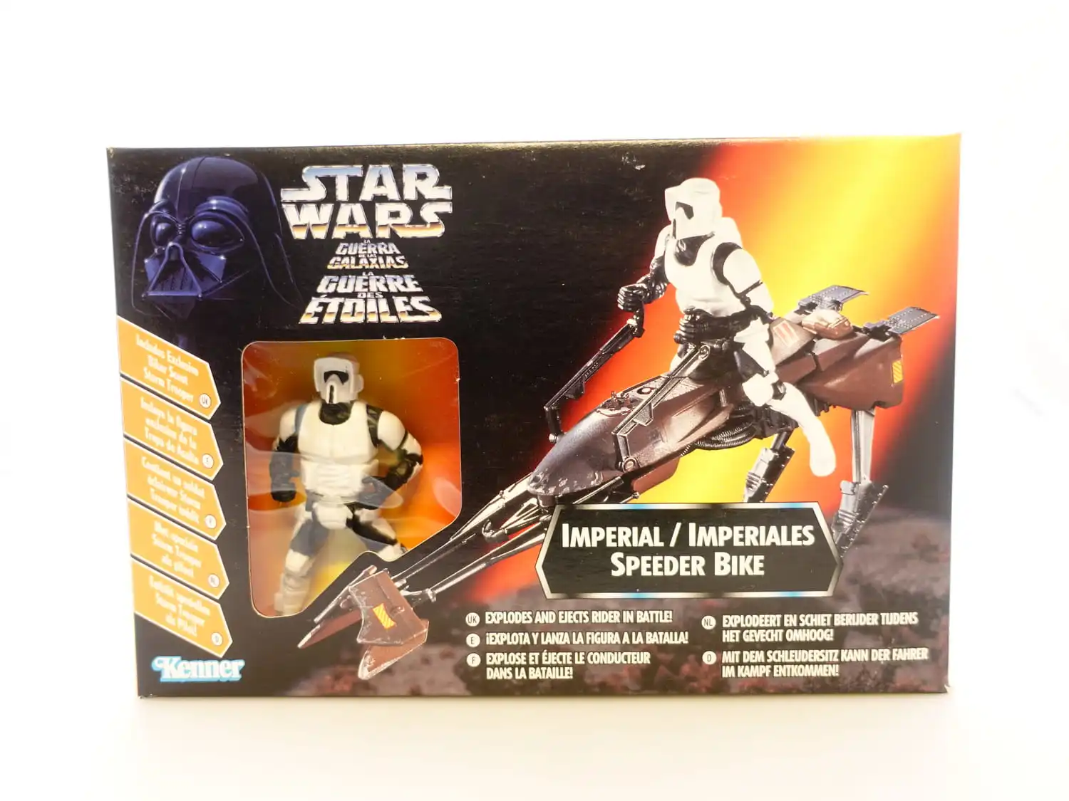 Star Wars The Power of the Force 3,75" Imperial Speeder Bike Tri-logo 1 Star Wars The Power of the Force 3,75" Imperial Speeder Bike Tri-logo
