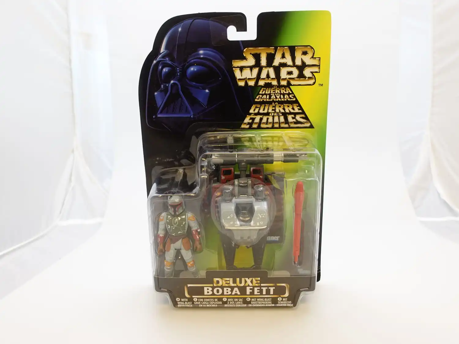 Star Wars The Power of the Force 3,75" Deluxe Boba Fett Tri-logo 1 Star Wars The Power of the Force 3,75" Deluxe Boba Fett Tri-logo