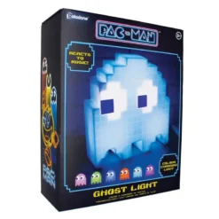 Paladone Pac-Man Ghost LED-lampe – 16 farger med musikkreaksjon