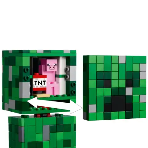 LEGO® Minecraft® Smygeren. Gamer-pynt og actionfigur 21276 5 LEGO® Minecraft® Smygeren. Gamer-pynt og actionfigur 21276 - Bilde 5