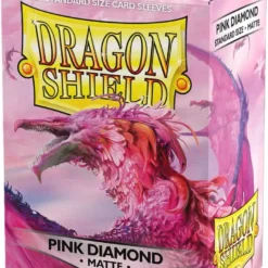 Dragon Shield Matte Sleves Pink Diamond 100 stk