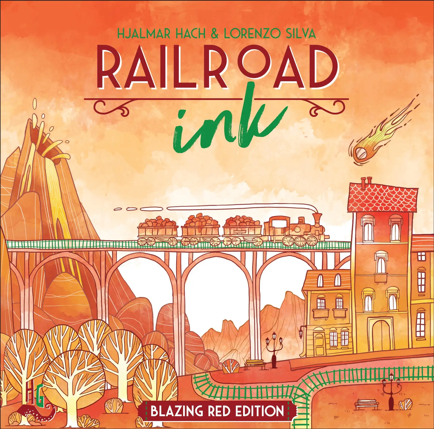 Railroad Ink: Blazing Red Edition 1 Railroad Ink: Blazing Red Edition