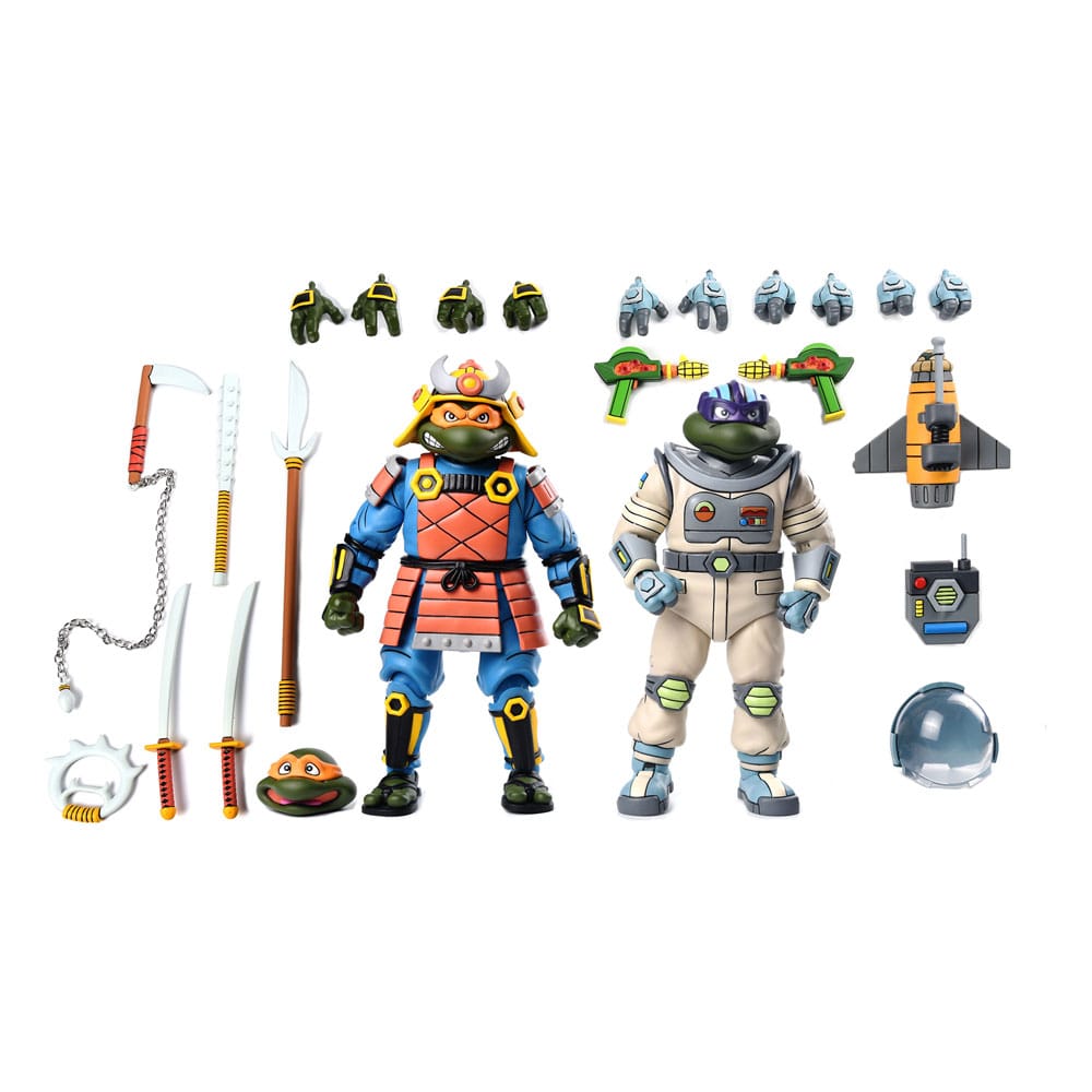 Teenage Mutant Ninja Turtles (Cartoon) Action Figure 2 Pack Space Adventure & Samurai Turtles 18 cm 1 Teenage Mutant Ninja Turtles (Cartoon) Action Figure 2 Pack Space Adventure & Samurai Turtles 18 cm