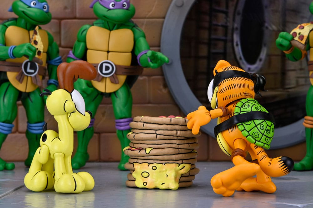 Teenage Mutant Ninja Turtles x Garfield Action Figure 2-Pack Ultimate Garfello & Odie 10 cm 2 Teenage Mutant Ninja Turtles x Garfield Action Figure 2-Pack Ultimate Garfello & Odie 10 cm - Bilde 2