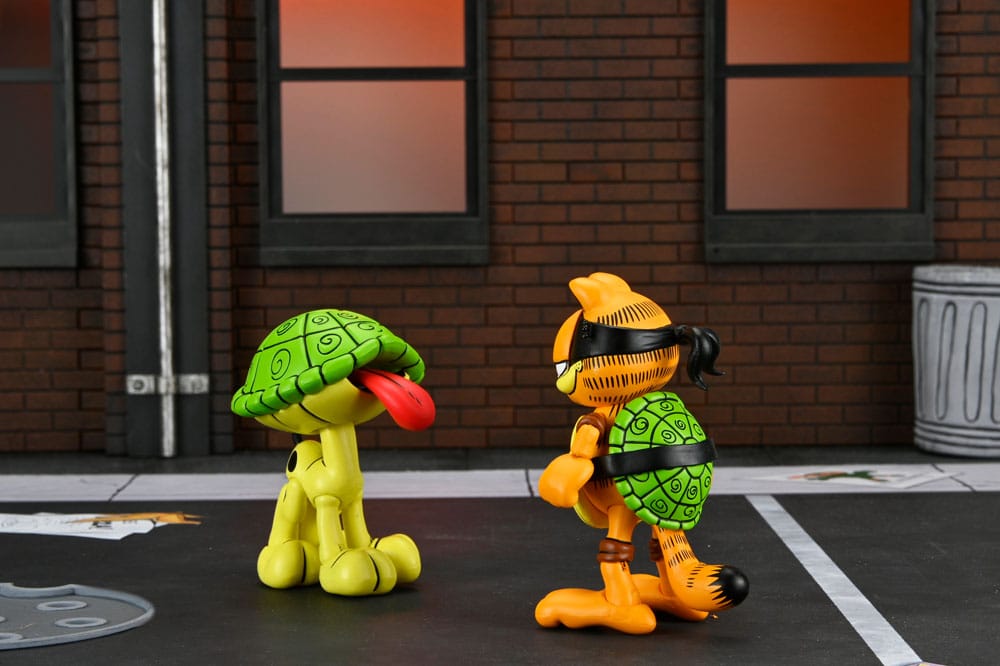 Teenage Mutant Ninja Turtles x Garfield Action Figure 2-Pack Ultimate Garfello & Odie 10 cm 3 Teenage Mutant Ninja Turtles x Garfield Action Figure 2-Pack Ultimate Garfello & Odie 10 cm - Bilde 3