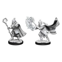 Critical Role Unpainted Miniatures 90389 Hobgoblin Wizard and Druid Male