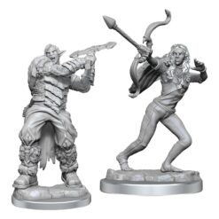Critical Role Unpainted Miniatures 90631 Ashari Stoneguard & Ashari Skydancer