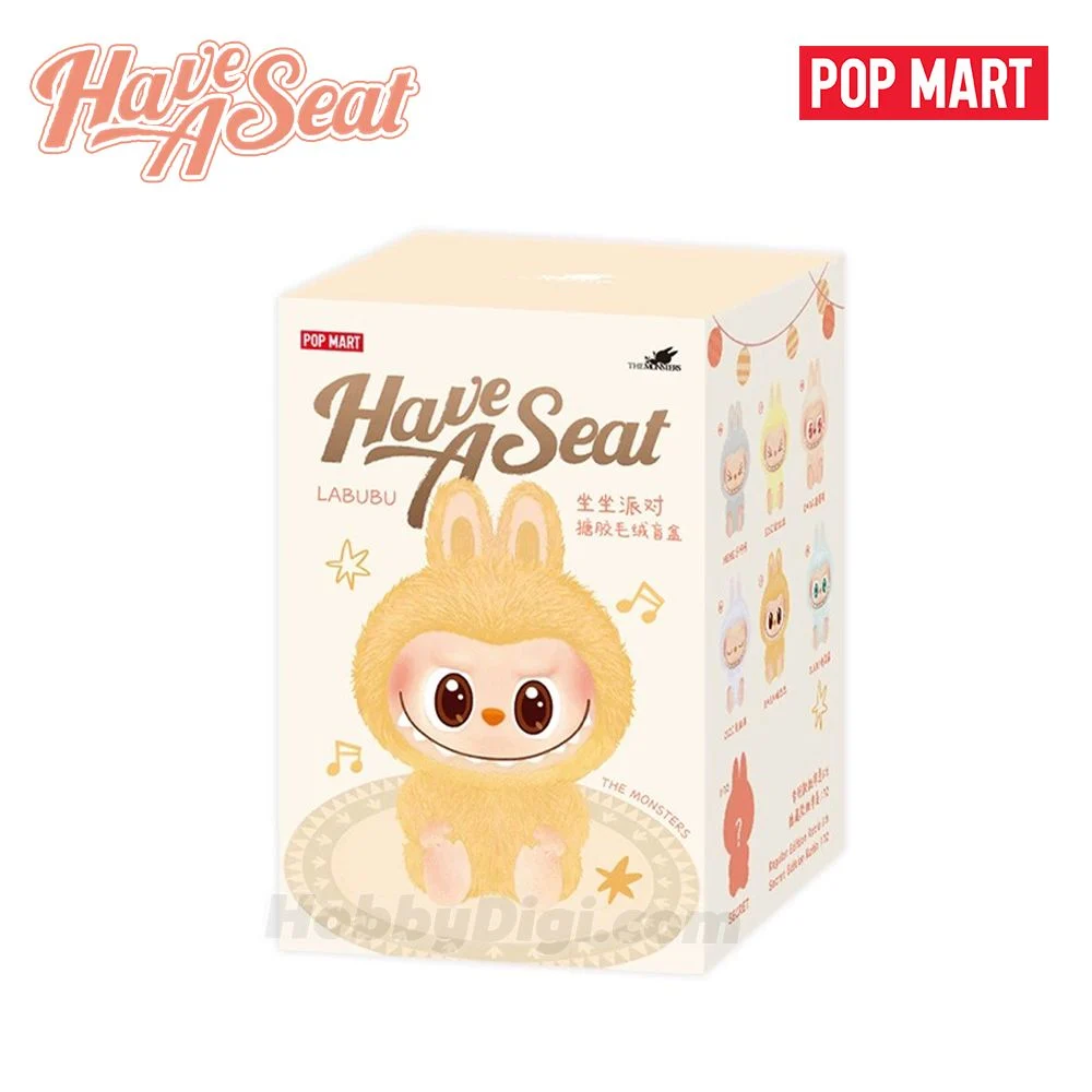 POP MART The Monsters: Labubu – Have a Seat Vinyl Plush Blind Box 1 POP MART The Monsters: Labubu – Have a Seat Vinyl Plush Blind Box