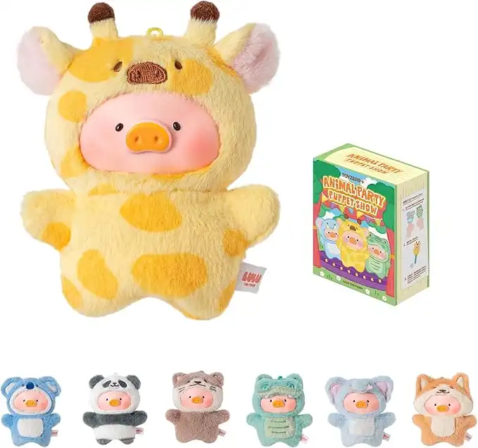 LuLu The Piggy Animal Party – Puppet Show Plush Keychain 1 LuLu The Piggy Animal Party – Puppet Show Plush Keychain