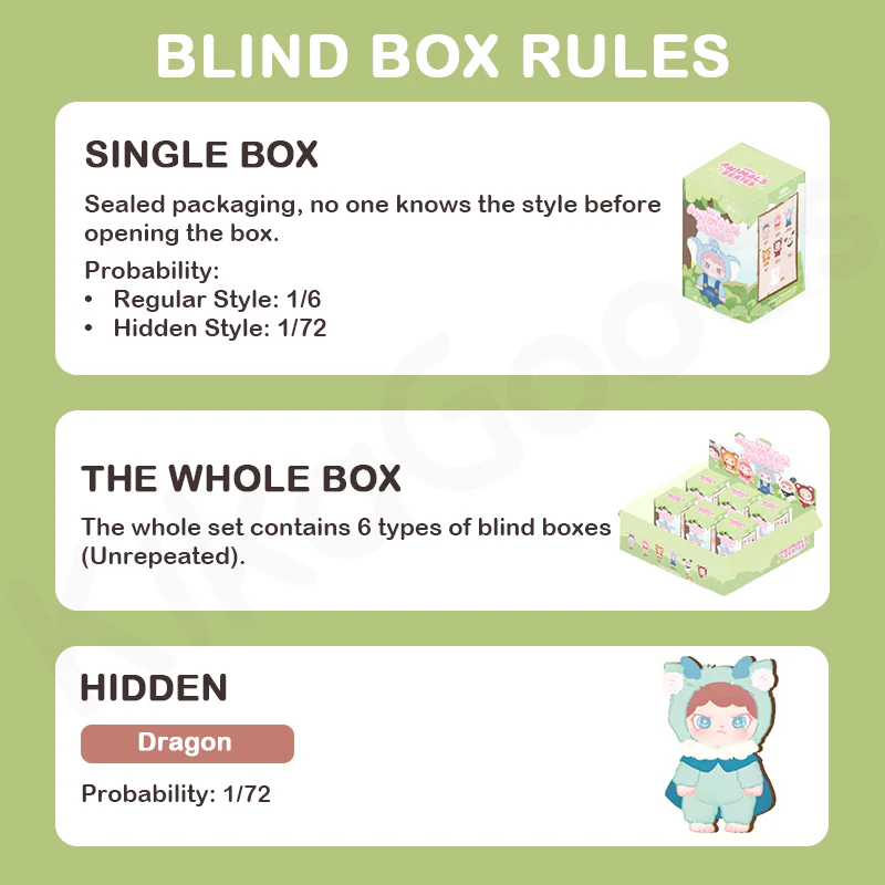 Animals Series Vinyl Plush Blind Box 2 Animals Series Vinyl Plush Blind Box - Bilde 2
