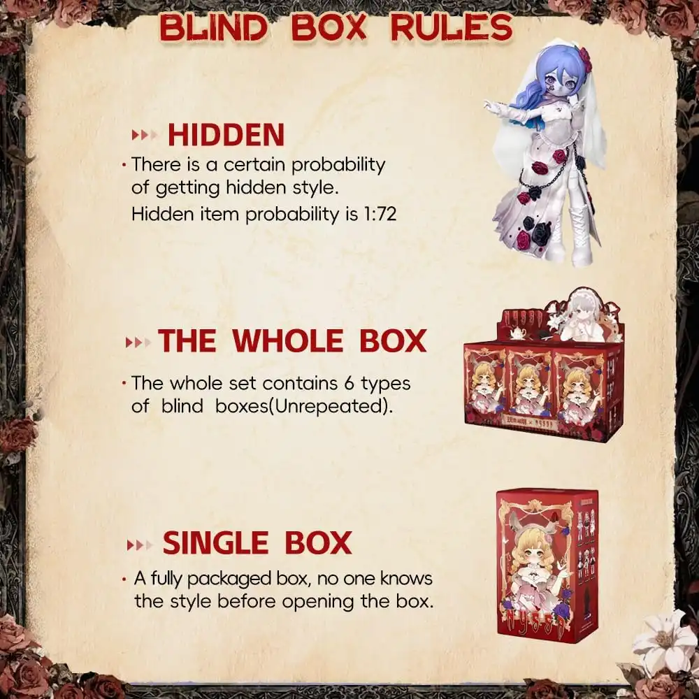 Nyssa Strange Nightmare Series 1/12 BJD Blind Box Figur 3 Nyssa Strange Nightmare Series 1/12 BJD Blind Box Figur - Bilde 3