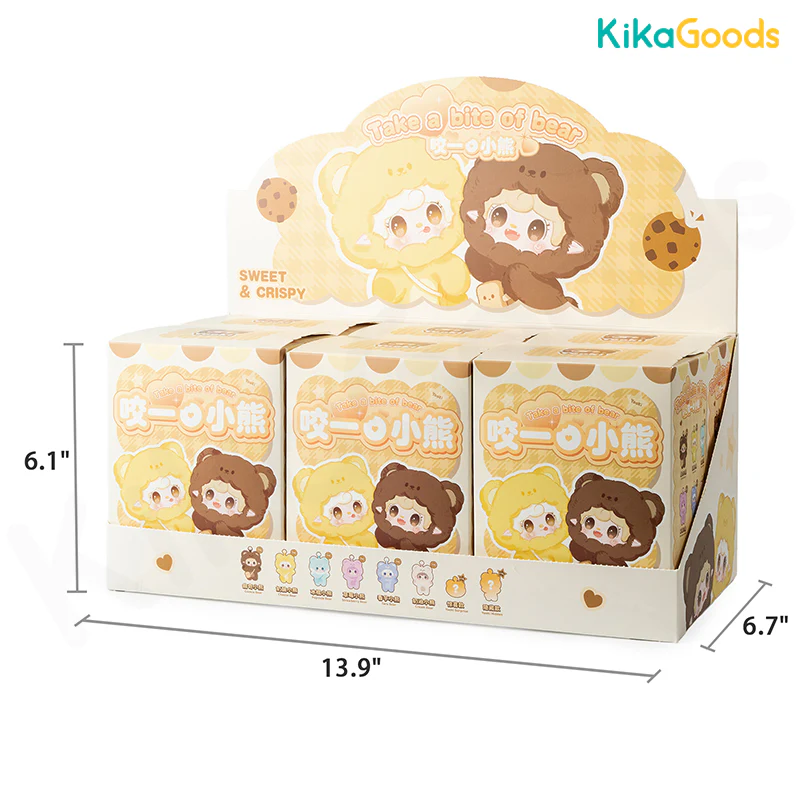 “Take a Bite of the Bear” Plush Keychain Blind Box 1 “Take a Bite of the Bear” Plush Keychain Blind Box