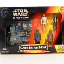 Star Wars The Power of the Force 3,75" Classic Edition 4-Pack - Luke Skywalker, Darth Vader, Han Solo, Chewbacca