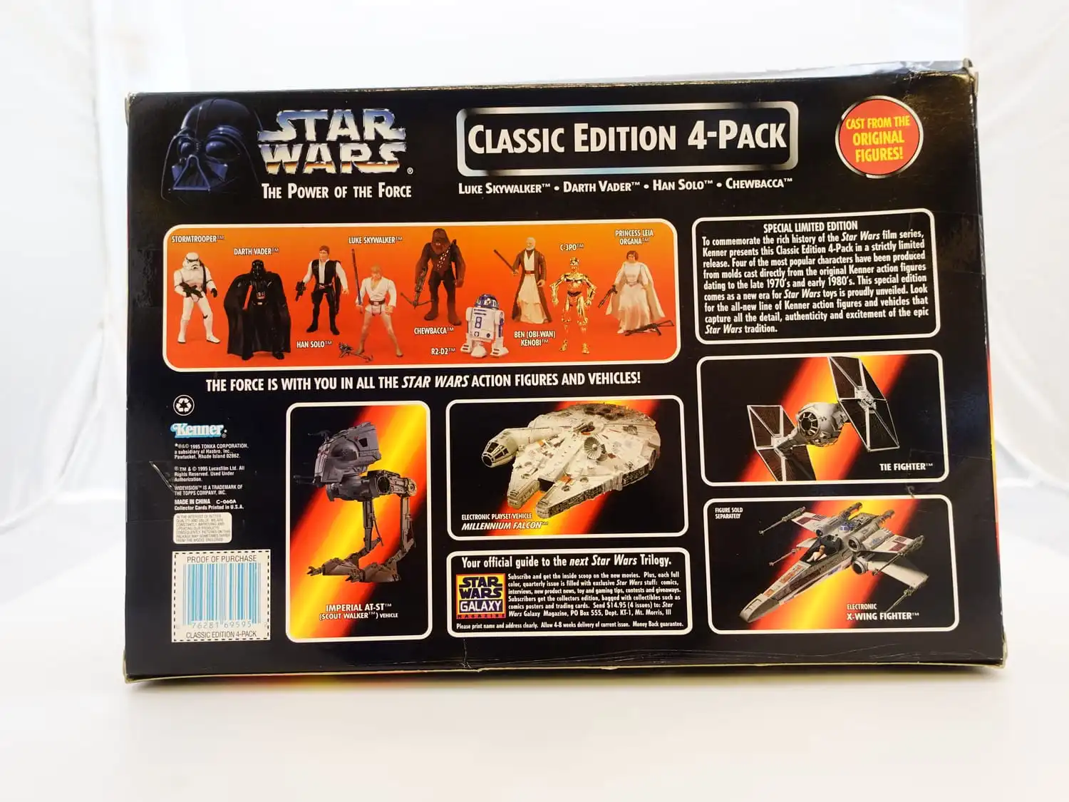 Star Wars The Power of the Force 3,75" Classic Edition 4-Pack - Luke Skywalker, Darth Vader, Han Solo, Chewbacca 2 Star Wars The Power of the Force 3,75" Classic Edition 4-Pack - Luke Skywalker, Darth Vader, Han Solo, Chewbacca - Bilde 2