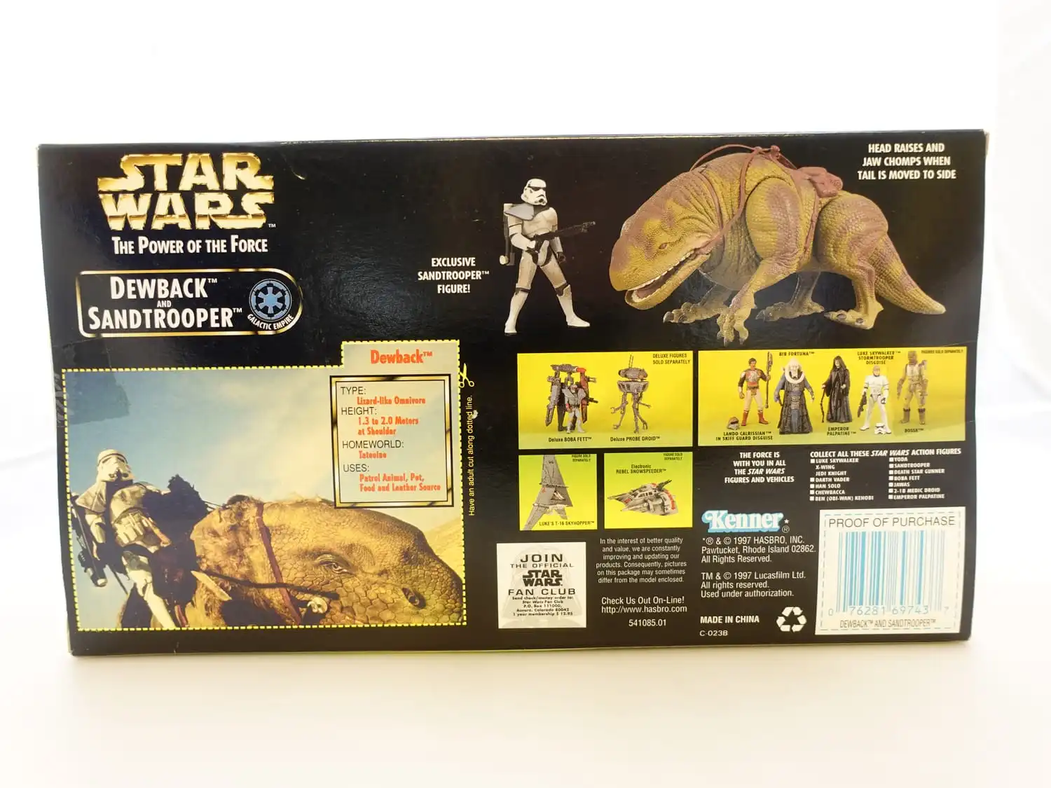 Star Wars The Power of the Force 3,75" Dewback and Sandtrooper 2 Star Wars The Power of the Force 3,75" Dewback and Sandtrooper - Bilde 2