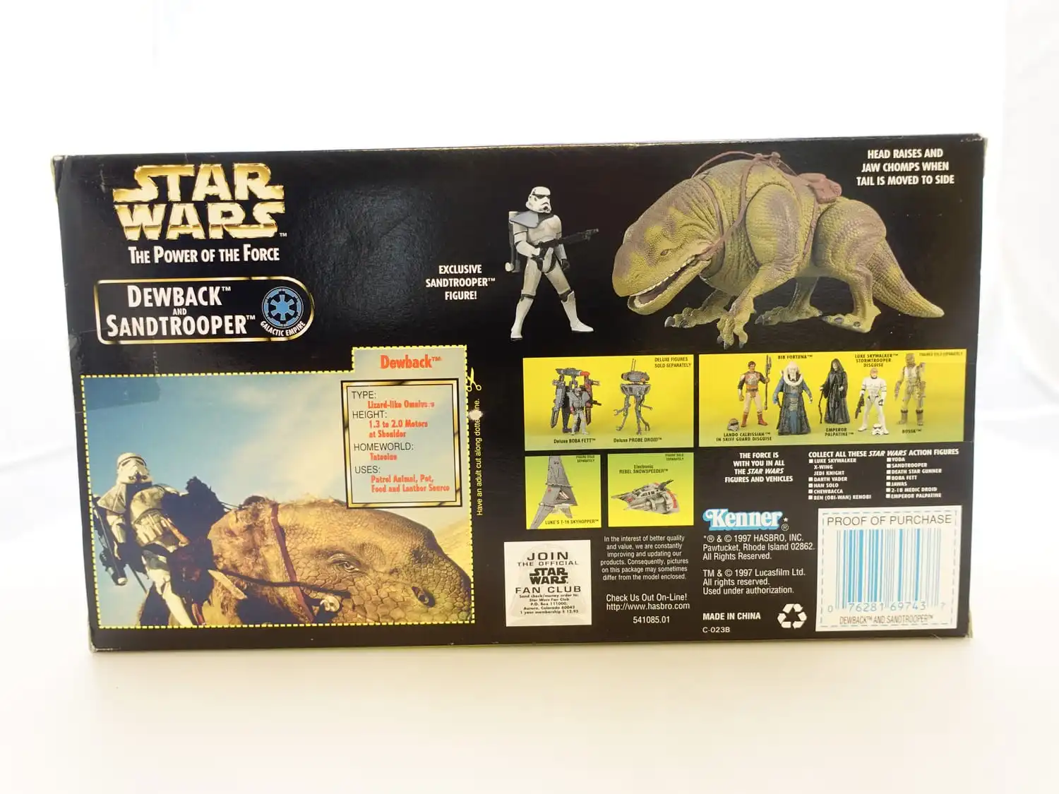Star Wars The Power of the Force 3,75" Dewback and Sandtrooper 2 Star Wars The Power of the Force 3,75" Dewback and Sandtrooper - Bilde 2