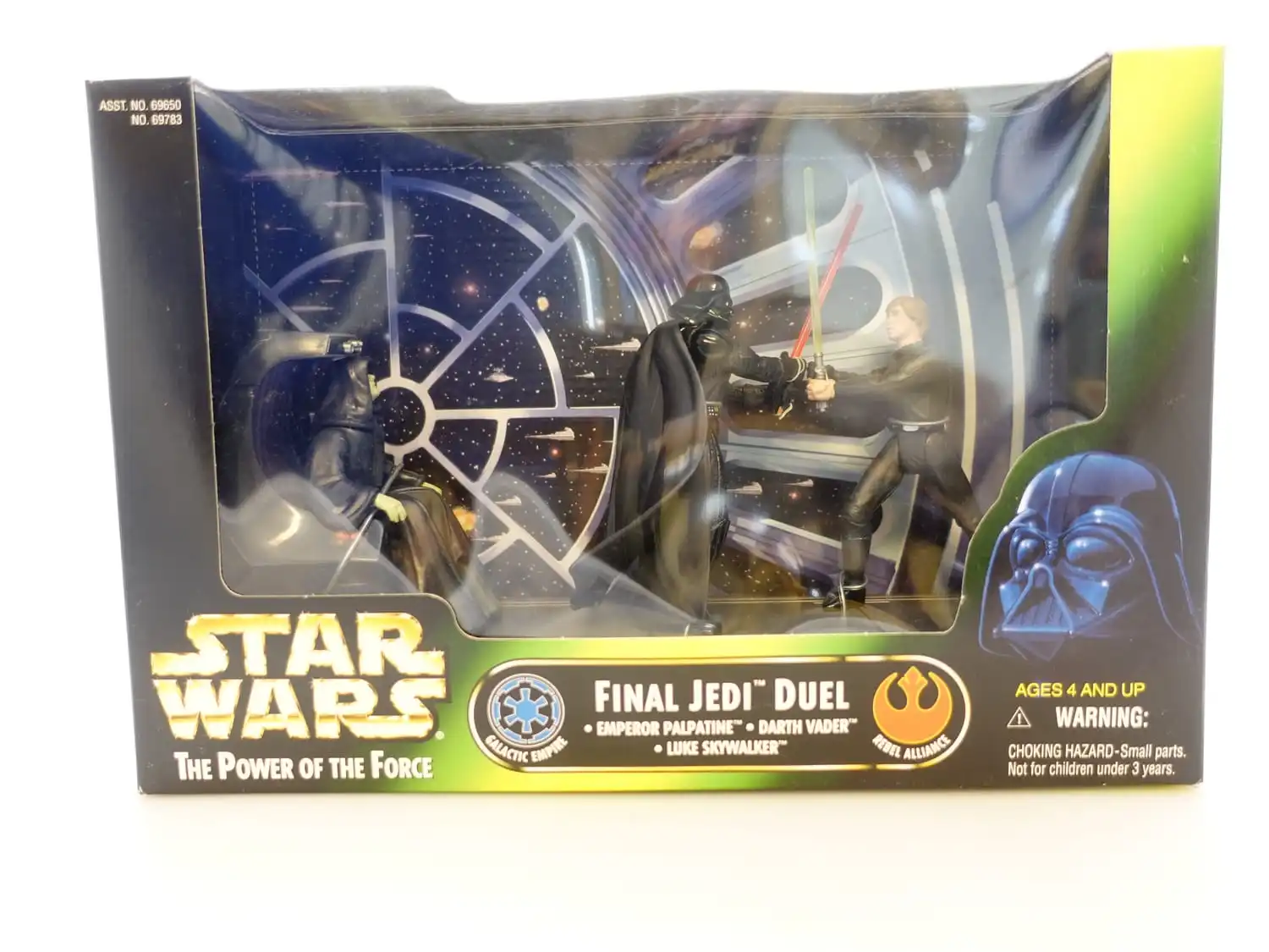 Star Wars The Power of the Force 3,75" Final Jedi Duel - Emperor Palpatine, Darth Vader and Luke Skywalker 1 Star Wars The Power of the Force 3,75" Final Jedi Duel - Emperor Palpatine, Darth Vader and Luke Skywalker