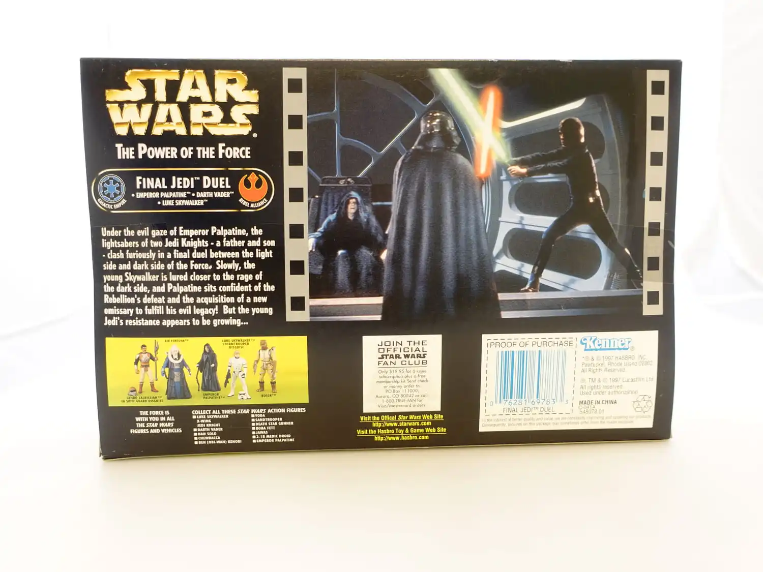 Star Wars The Power of the Force 3,75" Final Jedi Duel - Emperor Palpatine, Darth Vader and Luke Skywalker 2 Star Wars The Power of the Force 3,75" Final Jedi Duel - Emperor Palpatine, Darth Vader and Luke Skywalker - Bilde 2