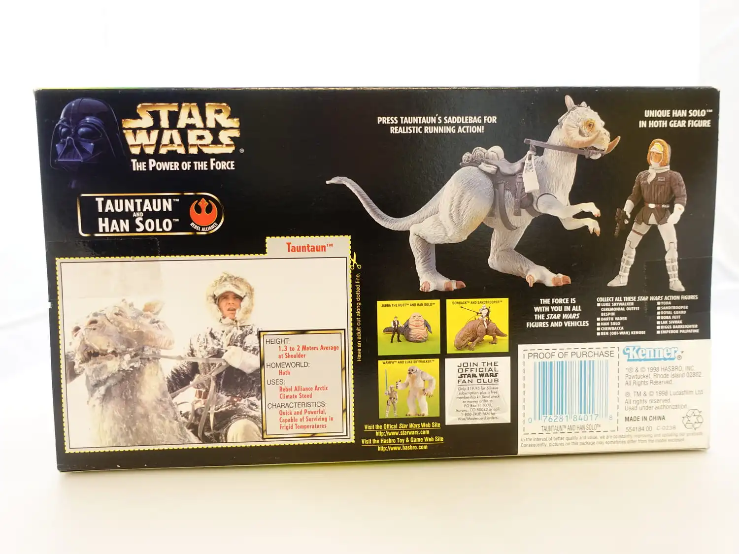 Star Wars The Power of the Force 3,75" Tauntaun and Han Solo 2 Star Wars The Power of the Force 3,75" Tauntaun and Han Solo - Bilde 2