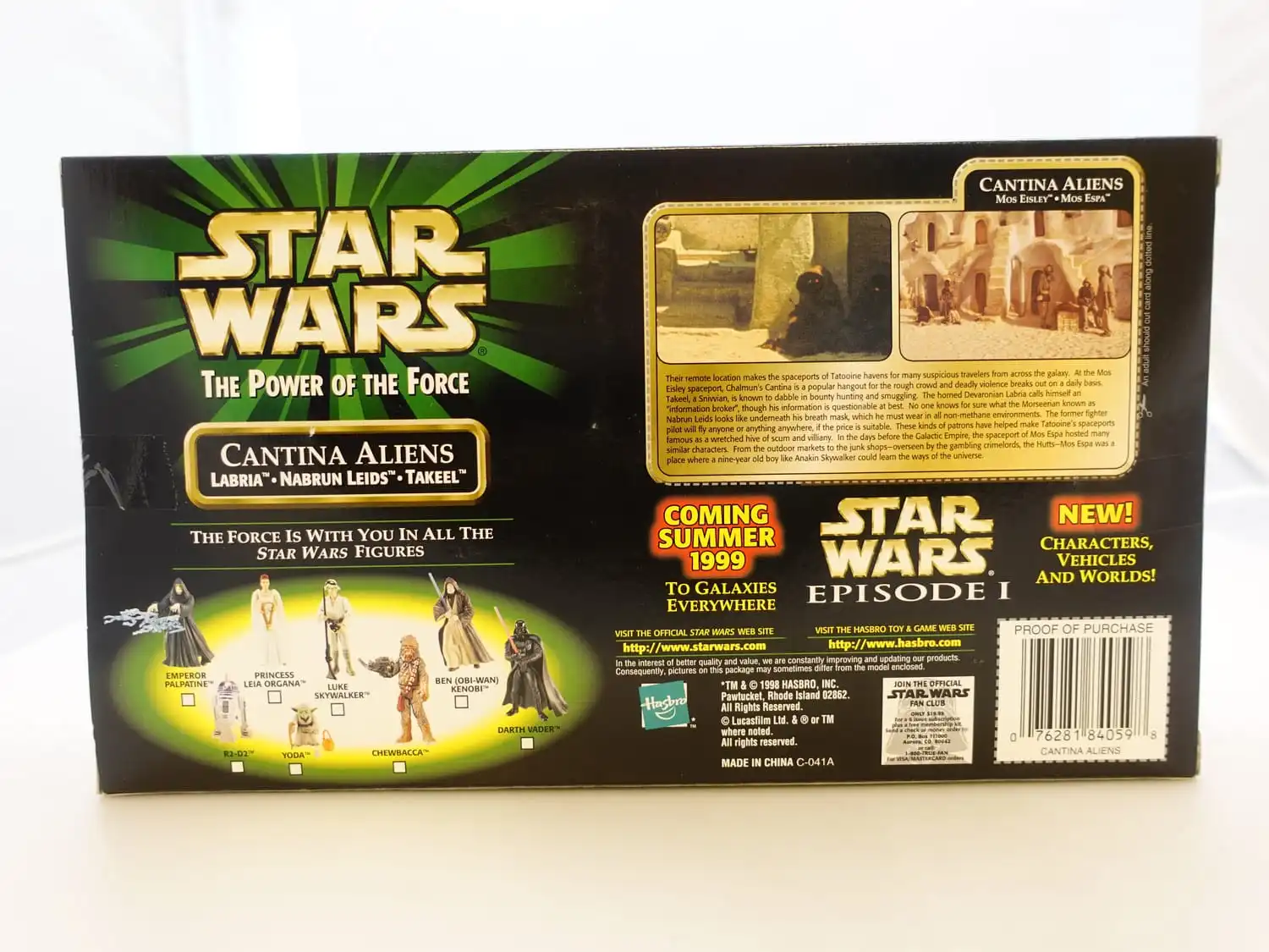 Star Wars The Power of the Force 3,75" Cantina Aliens - Labria, Nabrun Leids and Takeel 2 Star Wars The Power of the Force 3,75" Cantina Aliens - Labria, Nabrun Leids and Takeel - Bilde 2