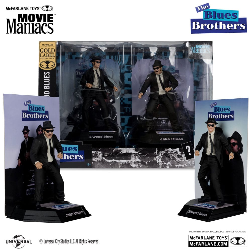 The Blues Brothers Movie Maniacs PVC Statue 2-Pack Jake & Elwood Blues (Gold Label) 15 cm 4 The Blues Brothers Movie Maniacs PVC Statue 2-Pack Jake & Elwood Blues (Gold Label) 15 cm - Bilde 4
