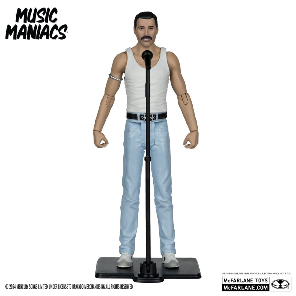 Music Maniacs Rock Action Figure Freddy Mercury 15 cm 5 Music Maniacs Rock Action Figure Freddy Mercury 15 cm - Bilde 5