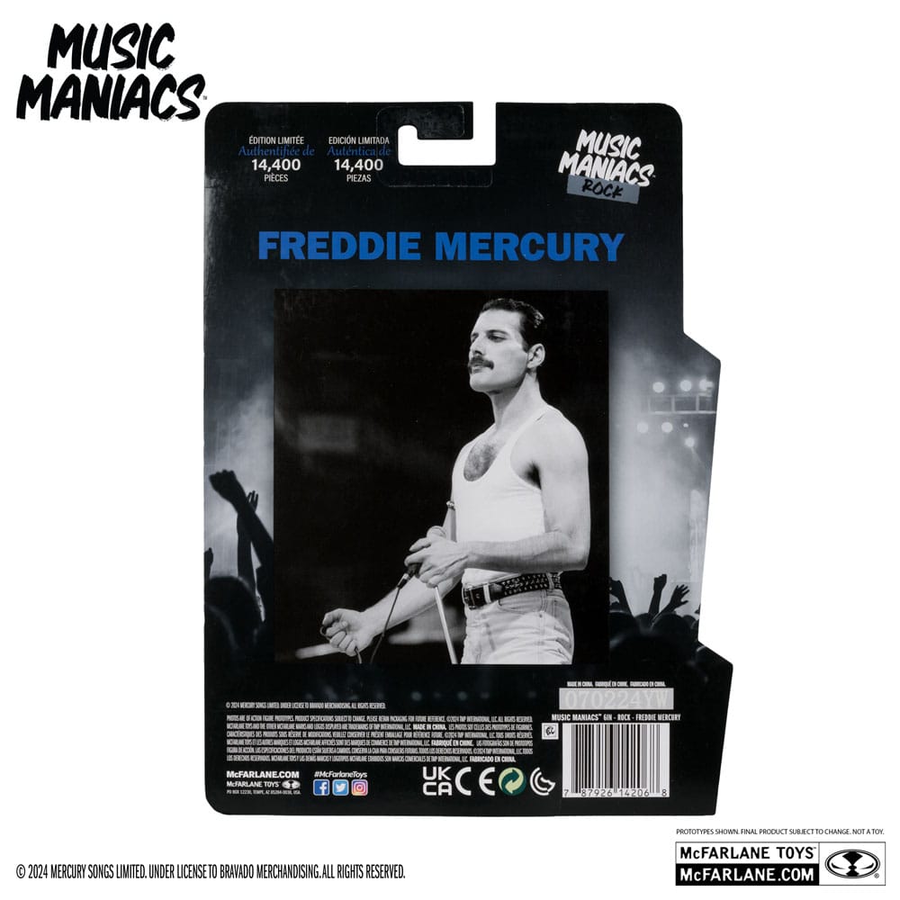 Music Maniacs Rock Action Figure Freddy Mercury 15 cm 8 Music Maniacs Rock Action Figure Freddy Mercury 15 cm - Bilde 8