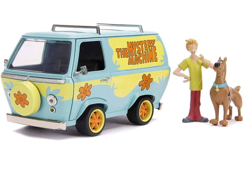 Scooby-Doo 1:24 Mystery Machine Die-cast Car with 2.75" Shaggy and Scooby Figures 1 Scooby-Doo 1:24 Mystery Machine Die-cast Car with 2.75" Shaggy and Scooby Figures