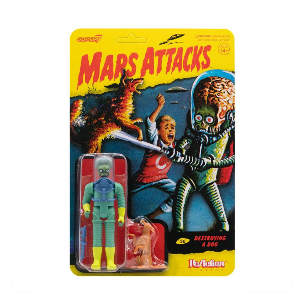 Mars Attacks ReAction Action Figure Destroying A Dog 10 cm 1 Mars Attacks ReAction Action Figure Destroying A Dog 10 cm