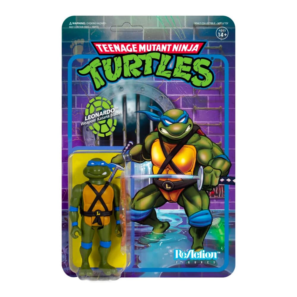 Teenage Mutant Ninja Turtles ReAction 3,75" - Leonardo 1 Teenage Mutant Ninja Turtles ReAction 3,75" - Leonardo