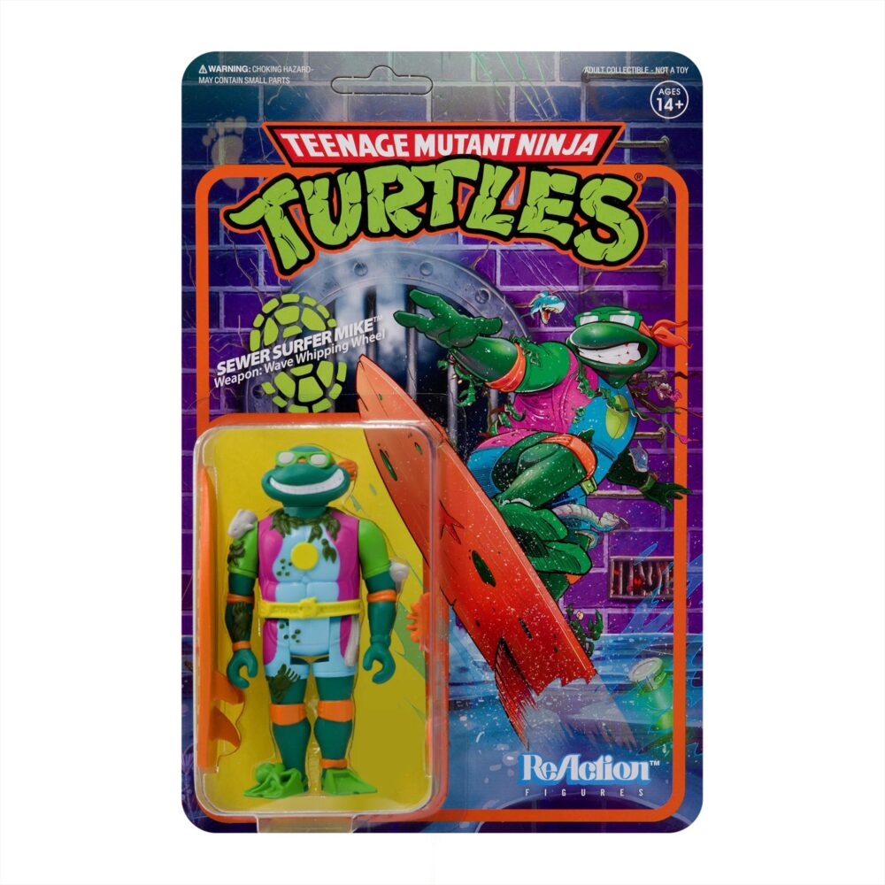 Teenage Mutant Ninja Turtles ReAction 3,75" - Sewer Surfer Mike 1 Teenage Mutant Ninja Turtles ReAction 3,75" - Sewer Surfer Mike