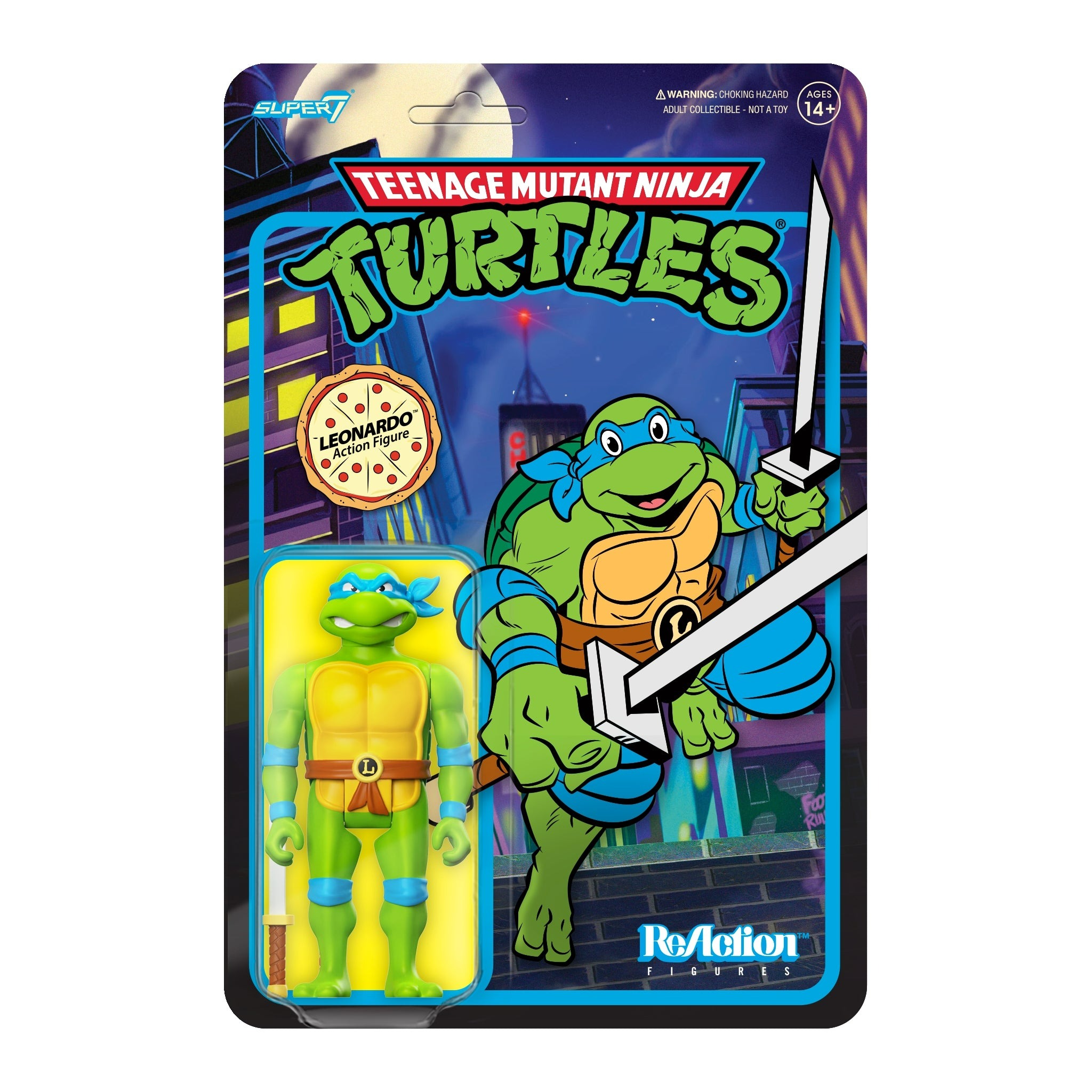 Teenage Mutant Ninja Turtles ReAction Action Figure Leonardo (Cartoon) 10 cm 2 Teenage Mutant Ninja Turtles ReAction Action Figure Leonardo (Cartoon) 10 cm - Bilde 2