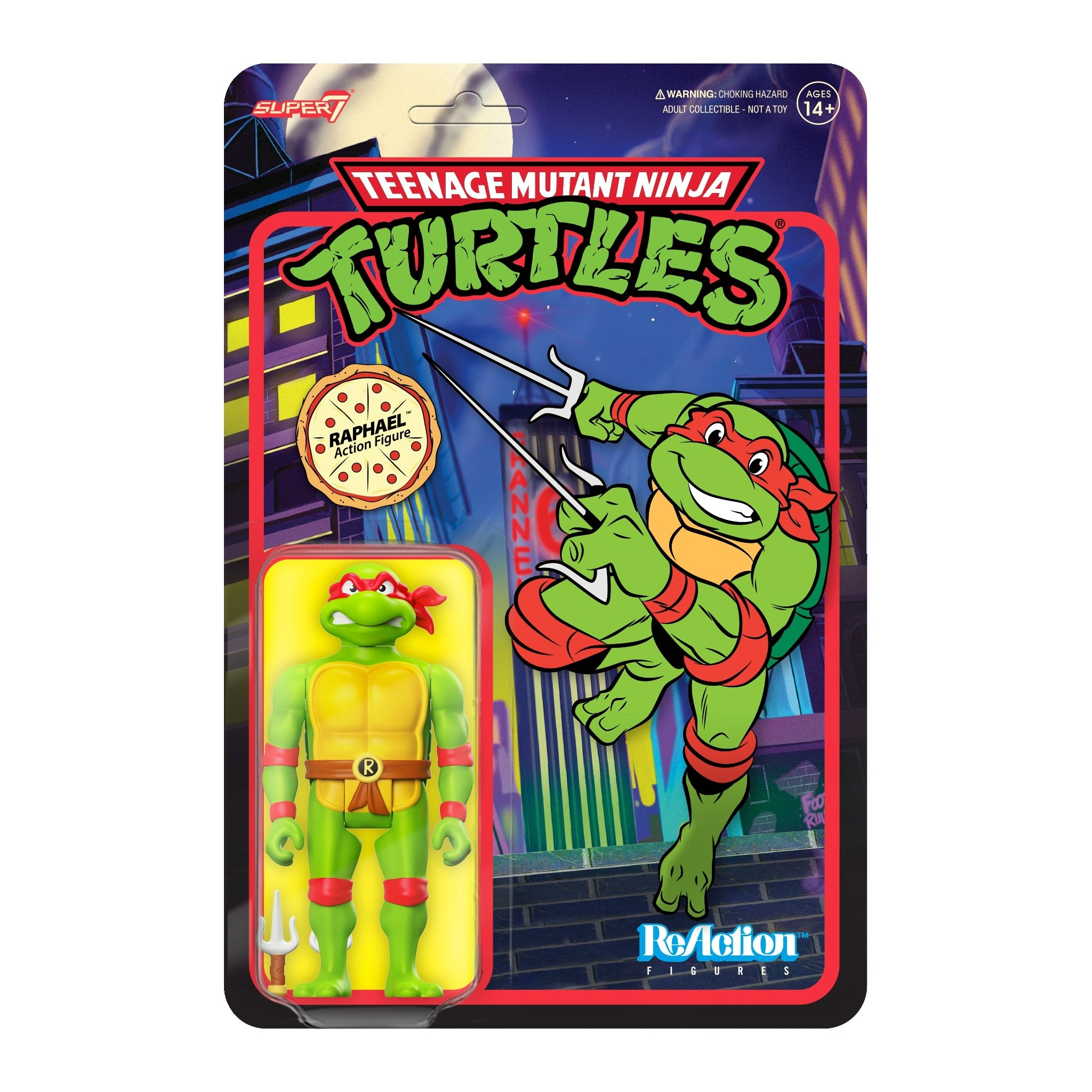 Teenage Mutant Ninja Turtles ReAction Action Figure Raphael (Cartoon) 10 cm 2 Teenage Mutant Ninja Turtles ReAction Action Figure Raphael (Cartoon) 10 cm - Bilde 2