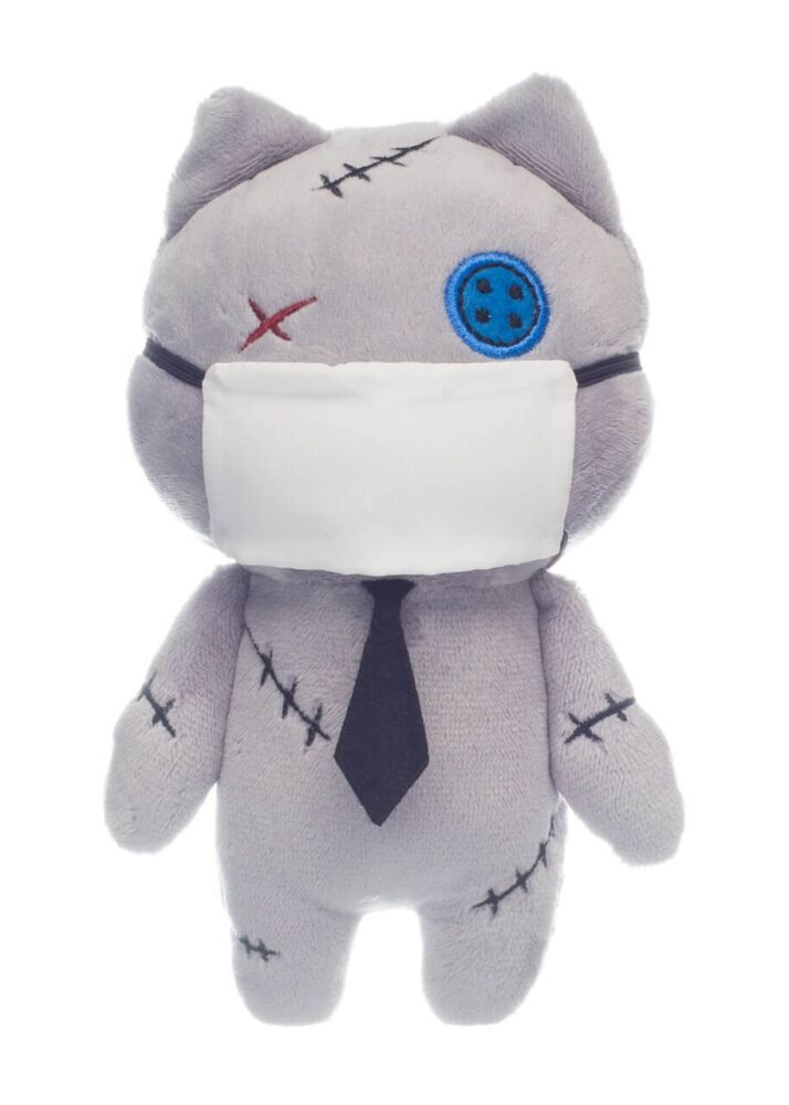 Honeymaru Sutetchi the Stitched Cat Plush 18cm 1 Honeymaru Sutetchi the Stitched Cat Plush 18cm