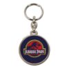 Jurassic Park metallnøkkelring film logo 7 cm